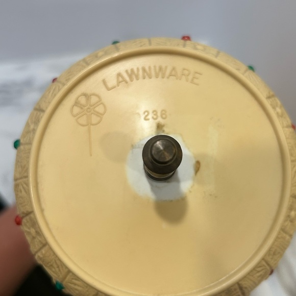 Vintage Multicolor lawnware lamp - Picture 3 of 9